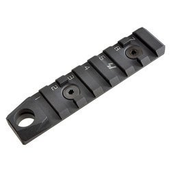 Strike Industries - Szyna LINK KeyMod / M-LOK - 7 Slots + QD - Czarny - LINK-RS-7-QD