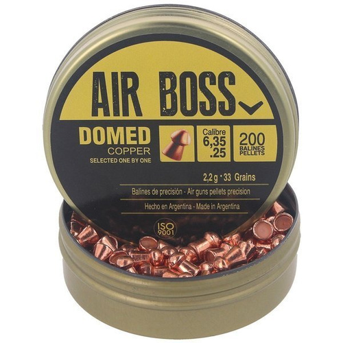 Apolo - Śrut do wiatrówki Air Boss Domed Copper - 6.35 mm - 200szt - E 30200