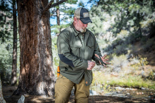 Helikon - Koszula Woodsman - Taiga Green / Coyote - KO-WDN-DC-1109A