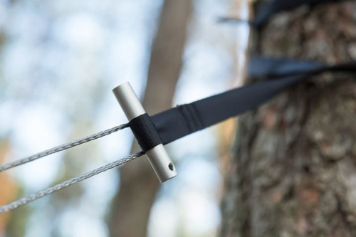 Lesovik - Hamak turystyczny lekki SUL z zawieszeniem SMUK UL - Forest Green