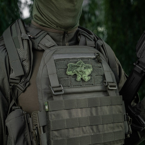 M-Tac - Naszywka Kozacka Ukraina - PVC 3D - Szarża konna - Oliwkowy - 51349001