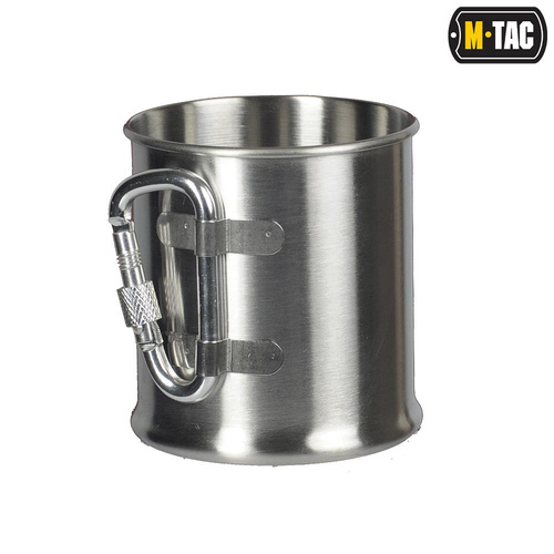 M-Tac - Kubek turystyczny z karabińczykiem - 250 ml - Stal - 60010012