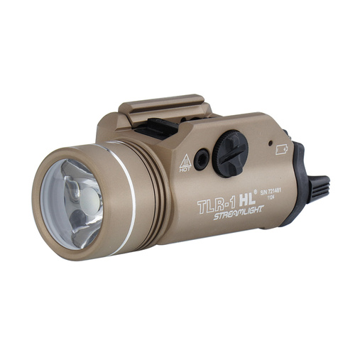 Streamlight - Latarka taktyczna LED na broń TLR-1 HL - 1000 lm - Picatinny - FDE - L-69266
