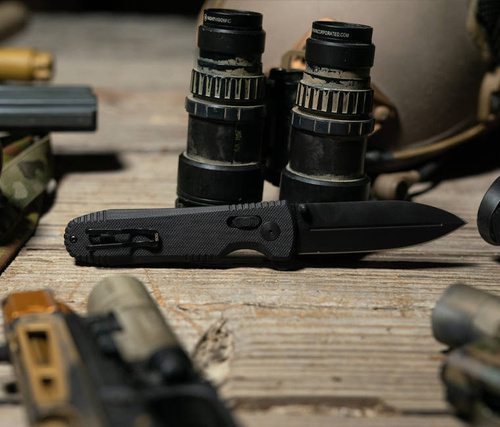 SOG - Nóż taktyczny składany Pentagon XR - Blackout - Czarny - 12-61-01-57