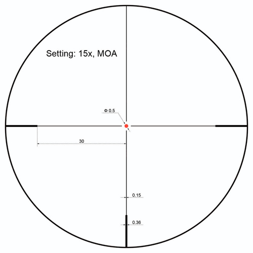 Vector Optics - Luneta celownicza Forester 3-15x50 SFP Riflescope - Czarna - SCOM-16