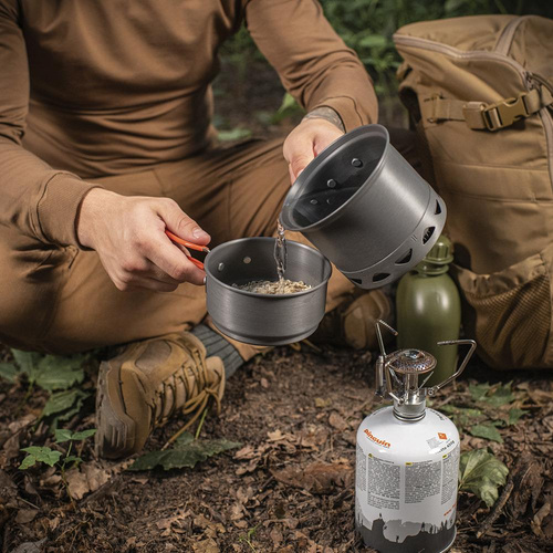 M-Tac - Menażka z radiatorem na kuchenkę gazową - Zielona - MTC-DM-FMC-217