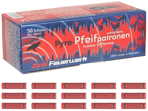 Zink-Feuerwerk - Race hukowe Pfeifpatronen - 50 szt.