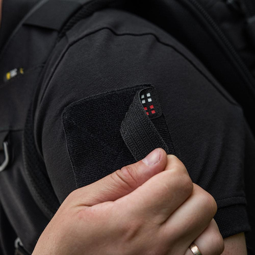 M-Tac - Naszywka Flaga Polski - Fluorescencyjna - Piksele - Laser Cut - Czarno / Czerwono / Biała - 51005102