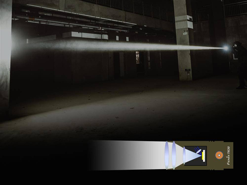 Fenix - Latarka laserowa akumulatorowa TK30 - 5000 mAh - 500 lumenów