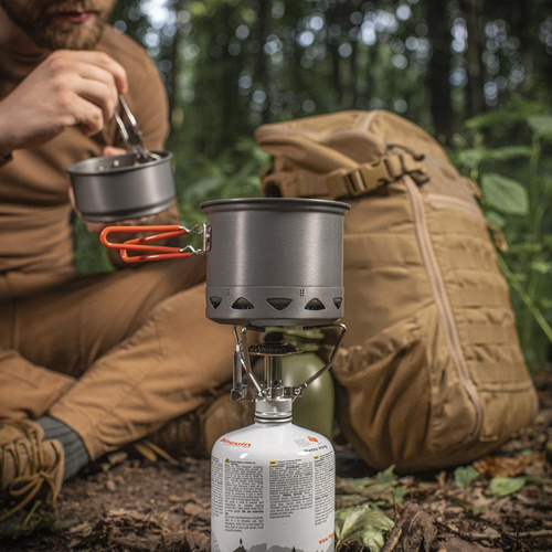 M-Tac - Menażka z radiatorem na kuchenkę gazową - Zielona - MTC-DM-FMC-217