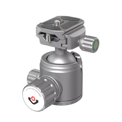 Rokstad - Głowica kulowa 38 mm na gwint 3/8"-16 - Picatinny/ARCA - Szary - RSRH-01