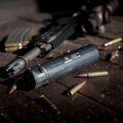 Gomander - Tłumik do broni Tactinox QD L - 5,56 mm - Gwint M26x1,5 - Czarny - TB0.9650