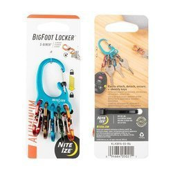 Nite Ize - Karabinek na klucze BigFoot Locker™ KeyRack™ - Aluminum - KLKBFA-03-R6