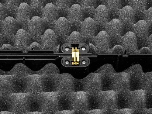 Megaline - Walizka na broń długą - 110x25x11 cm - Zamek na szyfr - Czarna - 200/0009