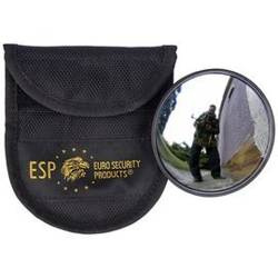 ESP - Lusterko taktyczne do pałki teleskopowej 71 mm z etui - Czarne - BMO-02-18 / BMH-02