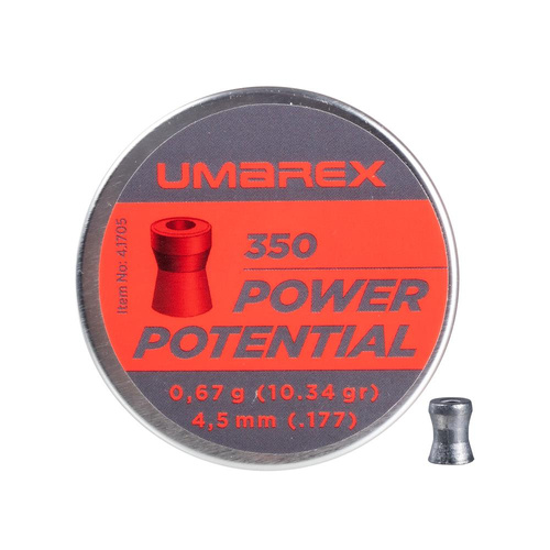 Umarex - Śrut do wiatrówki Hollow-point Power Potential - 4,5 mm - 350 szt. - 4.1705