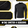 M-Tac - Sweter wojskowy całoroczny 4 Seasons - Czarny - 20044002