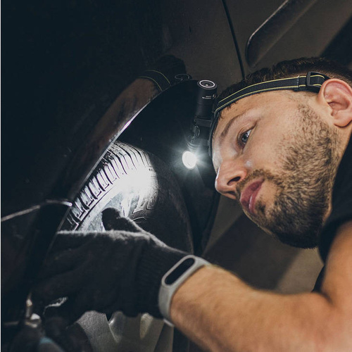 Armytek - Latarka czołowa Wizard C2 Pro - Ładowarka magnetyczna - 2500 lm - 18650 - Czarna - F08701C