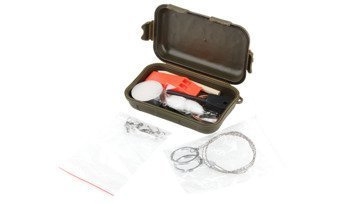 FOSCO - Zestaw survivalowy wodoodporny Combat Survival Kit - Zielony - 469486