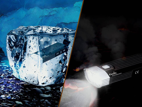 Fenix - Latarka LED rowerowa - 2200 Lumenów - Czarna - BC30 V2.0