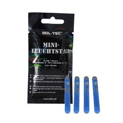 Mil-Tec - Lightstick światła chemiczne Mini - 4,5 x 40 mm - 10 szt. - Niebieski - 14931503