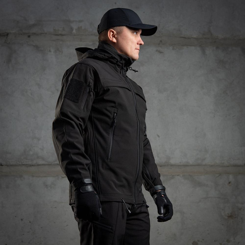 M-Tac - Softshell taktyczny Police - Czarny - 20203002