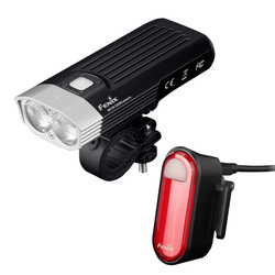 Fenix - Zestaw latarek rowerowych LED BC30 V2.0 i BC05R V2.0 - 2200 lm - Czarny - BC30 V2.0+BC05R V2.0