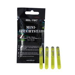 Mil-Tec - Lightstick światła chemiczne Mini - 4,5 x 40 mm - 10 szt. - Żółty - 14931515