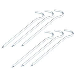 Rockland - Szpilki do namiotu - 18 cm - Heksagonalne - Aluminiowe - 6 szt.