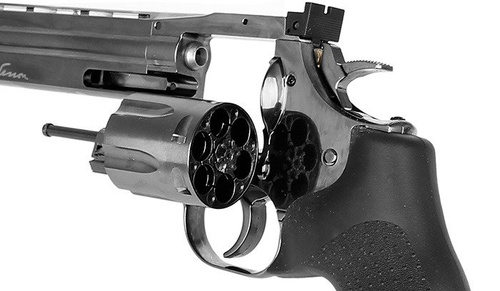 ASG - Replika rewolweru Dan Wesson 715 6'' Revolver - Steel Grey - 18191