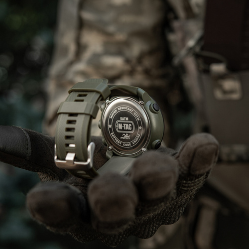 M-Tac - Zegarek taktyczny z kompasem 2095 - Zielony - 50009001