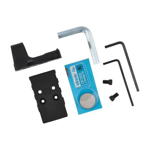 Umarex - Pistolet wiatrówka CO2 Walther PDP Compact 4" 4,5 mm z kolimatorem Umarex RDS - BB - Czarna - 5.8433-1