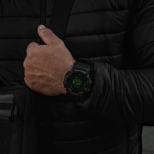 M-Tac - Zegarek taktyczny 2037 - LED - 5 ATM - Czarny - 50007002