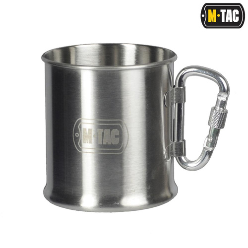 M-Tac - Kubek turystyczny z karabińczykiem - 250 ml - Stal - 60010012