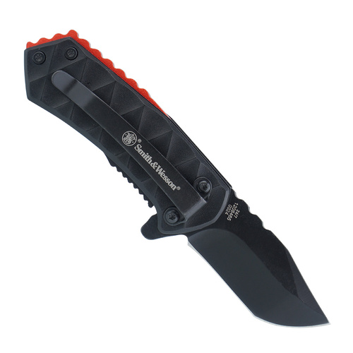 Smith&Wesson - Nóż składany 24/7 - 8Cr13MoV - Clip Point - Czarny - 1208417