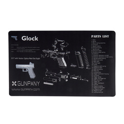 Gunpany - Mata do czyszczenia broni Glock Gun - Czarny - SCBM-02