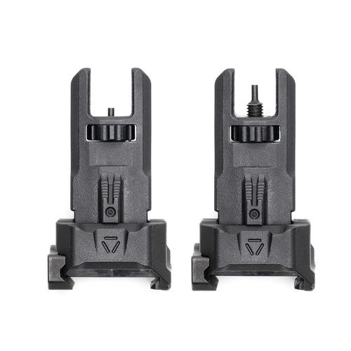 Strike Industries - Celownik przeziernikowy Strike Polymer Backup Sights - Składany - Picatinny - Czarny - SI-SPBUS