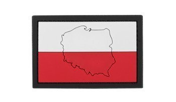 101 Inc. - Naszywka 3D - Flaga Polska z konturem - 444130-7173