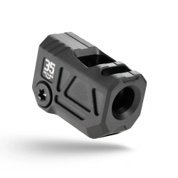 Strike Industries - Kompensator do pistoletu 9 mm Micro Threaded Comp Quad V - 1/2"-28 - Czarny - SI-MC-QUAD-V