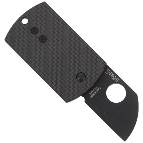 Spyderco - Nóż składany Dog Tag Folder CF/G-10 Laminate Black - C188CFBBKP