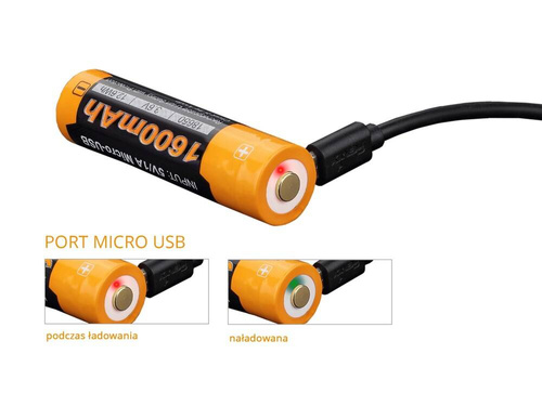 Fenix - Akumulator Li-ion 14500 1600 mAh 1,5 V - USB - ARB-L14U