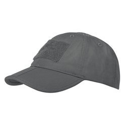 Helikon - Czapka z daszkiem Baseball Foldable Cap - PolyCotton Ripstop - Shadow Grey - CZ-BBF-PR-35