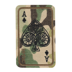 M-Tac - Naszywka Ace Of Spades - Haftowana - Cordura 500D - Kamuflaż - 5364