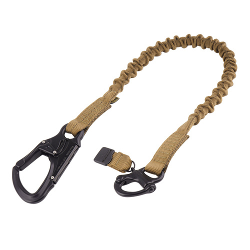 Cetacea Tactical - Lonża taktyczna 39,5'' Operator Retention Lanyard z szeklą - Coyote Brown - TA-ORL2SS-COY