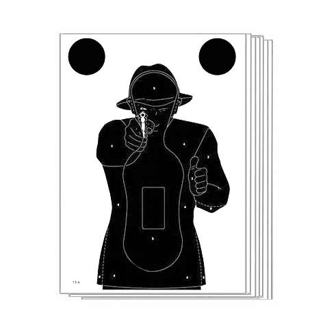 Tarcza strzelecka TS-10 Francuz - Czarny - 10 szt.