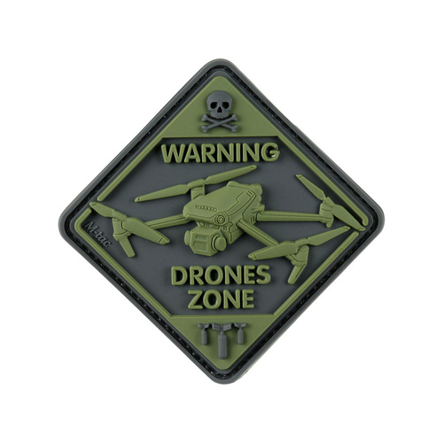 M-Tac - Naszywka Drone Zone - PVC 3D - Oliwkowy - 51346001