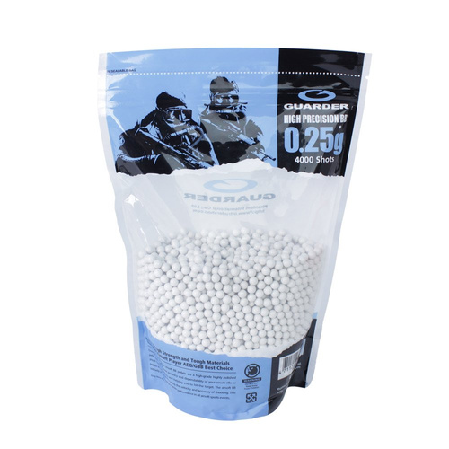 Guarder - Kulki do ASG - 0,25g - 4000 szt - Białe - GUA-16-001230