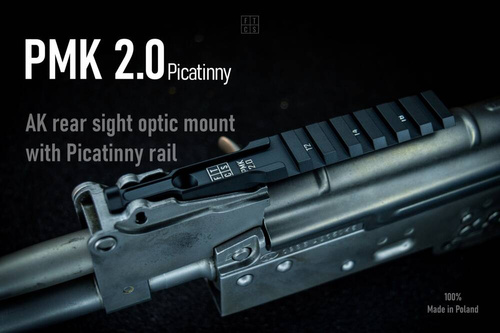 FTCS - Montaż do optyki za szczerbinkę AK PMK 2.0 Picatinny - Czarny H-146 - Nr. 18