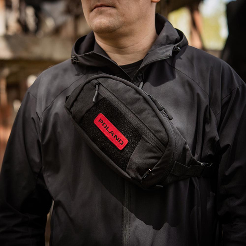 M-Tac - Naszywka Polska - Laser Cut - Czerwony / Czarny - 51003133