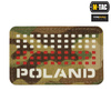 M-Tac - Naszywka Z Flagą i Napisem Poland - Laser Cut - Piksele - Czerwony / MultiCam / Biały - 51006108